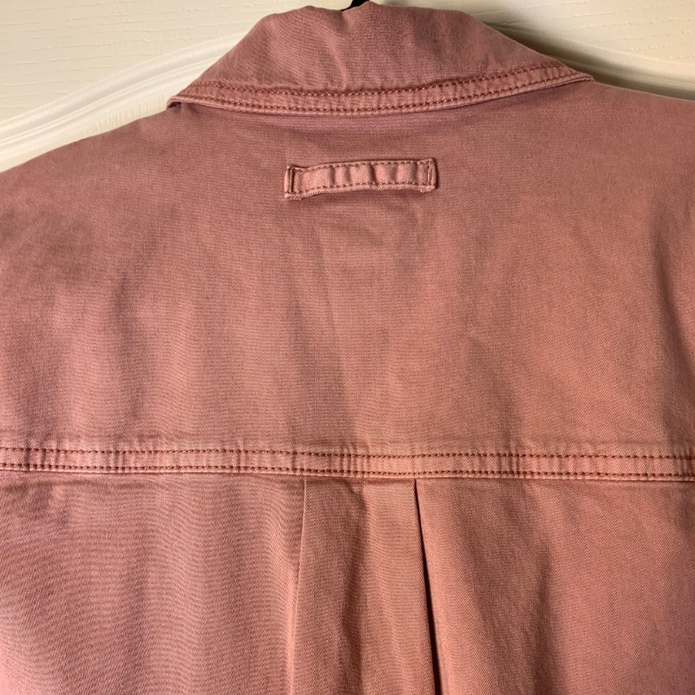 GAP Vintage Pale Pink Denim Jacket – Y2K Utility Style - Picture 4 of 16